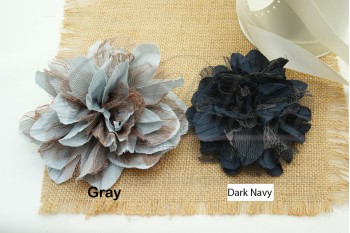 Crinkle Chiffon Lace Flower, 12 cm